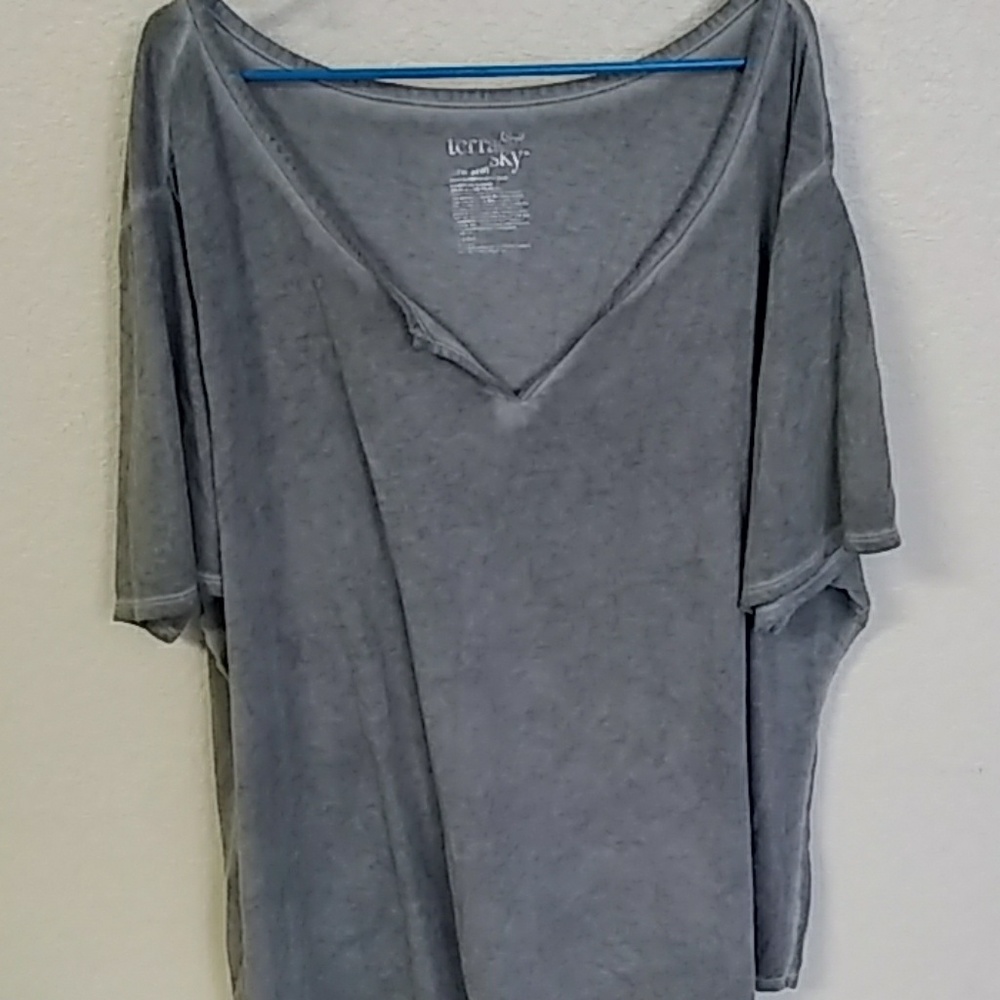 Plus sz 4x burnout comfy sloppy tee